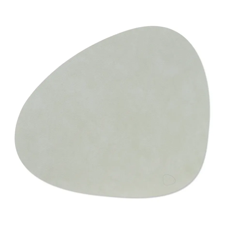 Nupo placemat curve L, metallic (steengrijs)