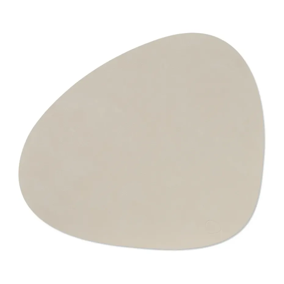 Nupo placemat curve L, Oyster white