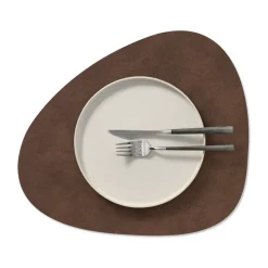 Nupo placemat curve M, Dark brown