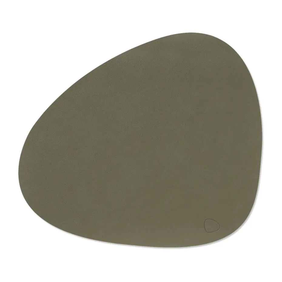 Nupo placemat keerbaar curve L 1 St., Army green-nature