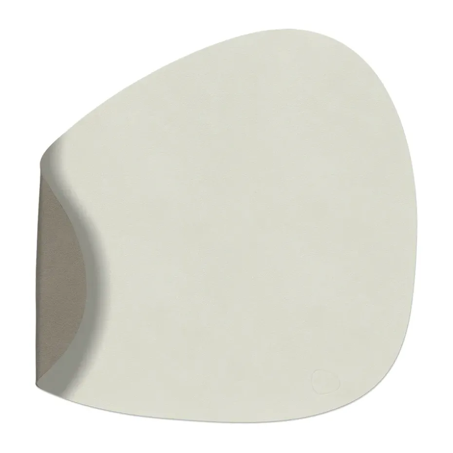 Nupo placemat keerbaar curve L 1 St., Linen-Flint grey