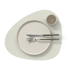 Nupo placemat keerbaar curve L 1 St., Linen-Flint grey