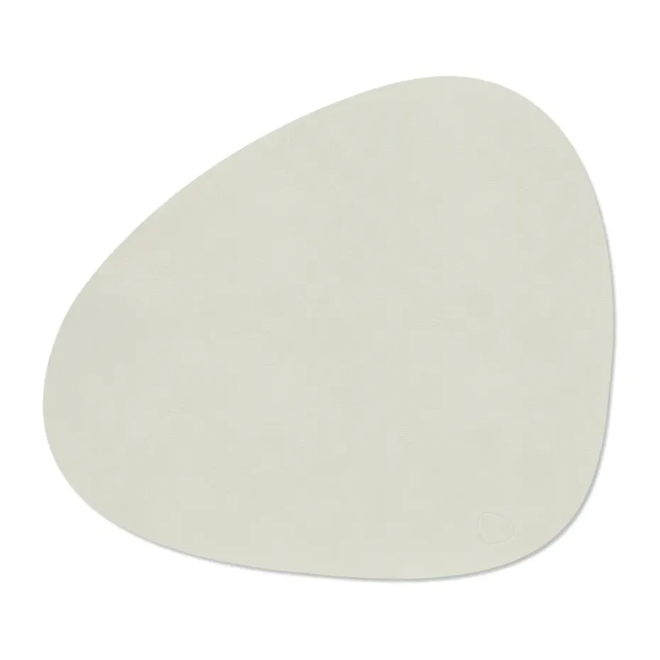 Nupo placemat keerbaar curve L 1 St., Linen-Flint grey