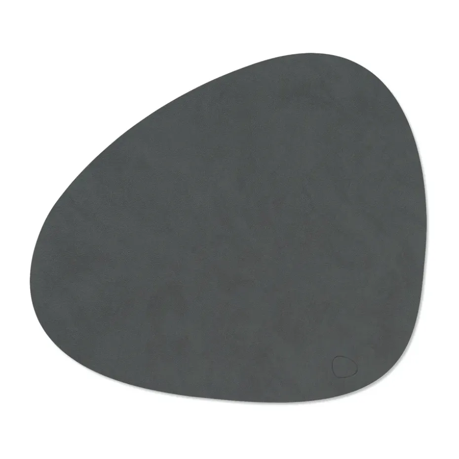 Nupo placemat keerbaar curve L 1 St., anthraciet-lichtgrijs