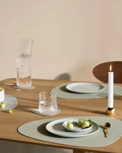 Nupo placemat keerbaar curve L 1 St., Dark green-olive green