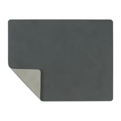 Nupo placemat keerbaar square L 1 St., antraciet-lichtgrijs