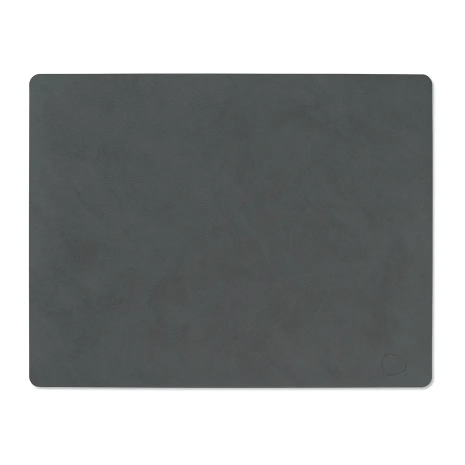 Nupo placemat keerbaar square L 1 St., antraciet-lichtgrijs