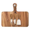 Oline kaasplank acacia 4-delig, 26x29 cm
