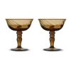 Opacity Italiaanse champagnecoupe 15 cl 2-pack, Bruin