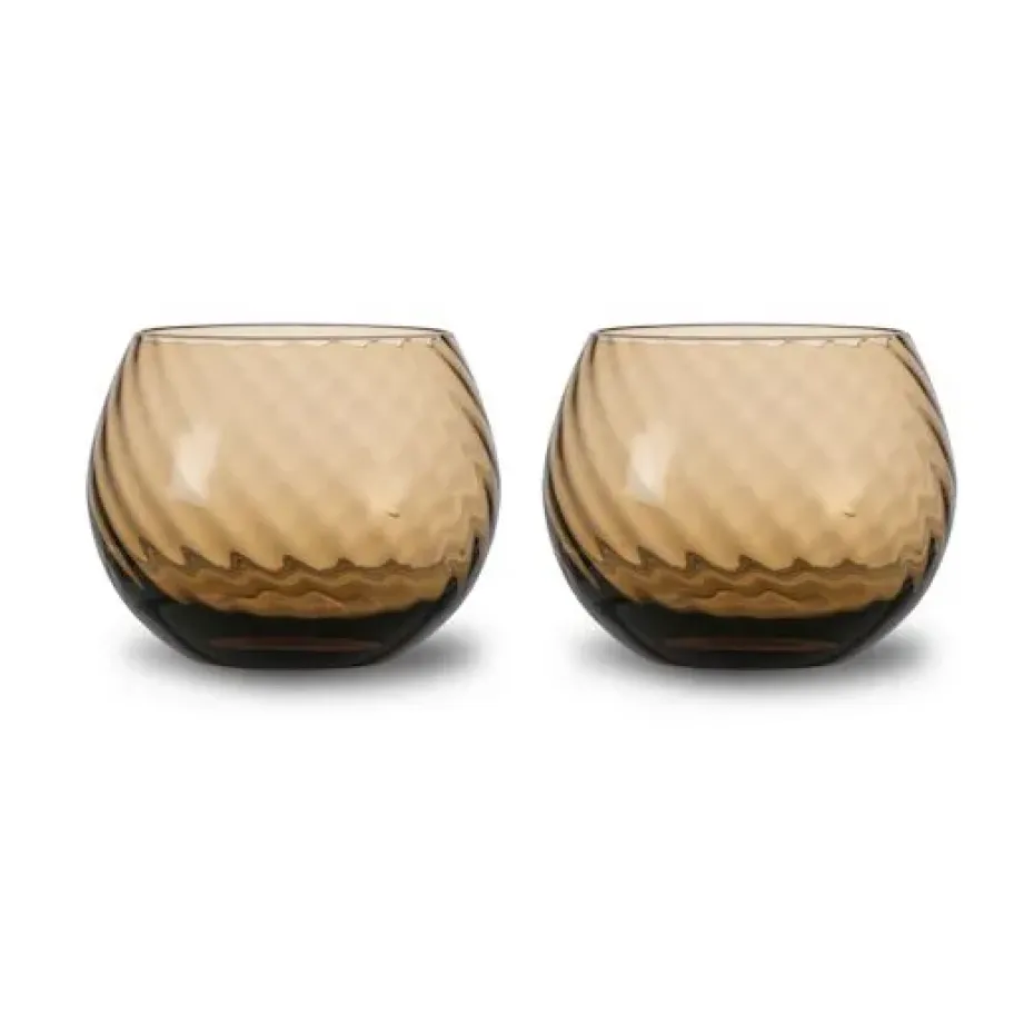 Opacity waterglas 22 cl 2-pack, Bruin