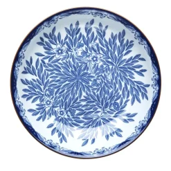 Ostindia Floris diep bord Ø22 cm, Blauw