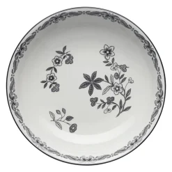 Ostindia Svart diep bord, Ø 22 cm