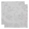 Ostindia Zwart stoffen servet 45x45 cm 2-pack, Zwart