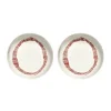 Ottolenghi Feast diep bord Ø22 cm 2-pack, White stripes-red