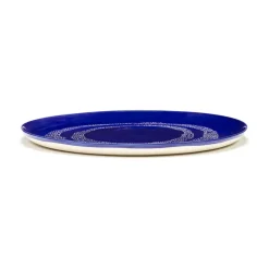 Ottolenghi Feast serveerschotel Ø35 cm, Dark blue dots-white