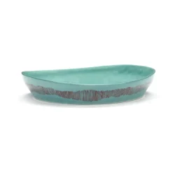 Ottolenghi Feast serveerschaal S Ø30 cm, Azure stripes-red