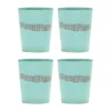 Ottolenghi Feast theekop 33 cl 4-pack, Azure stripes-red