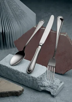 Oxford dinermes 24 cm, Glanzend staal