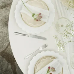 Oyster bord 28 cm, Wit