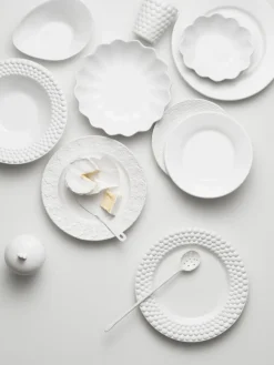 Oyster bord 28 cm, Wit
