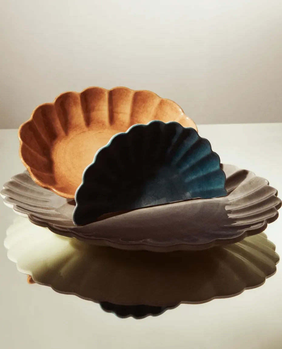 Oyster schaal Ø24 cm, Cinnamon