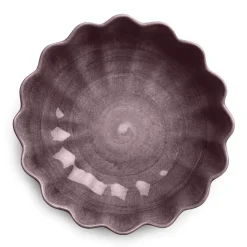 Oyster schaal Ø24 cm, Donkerpaars