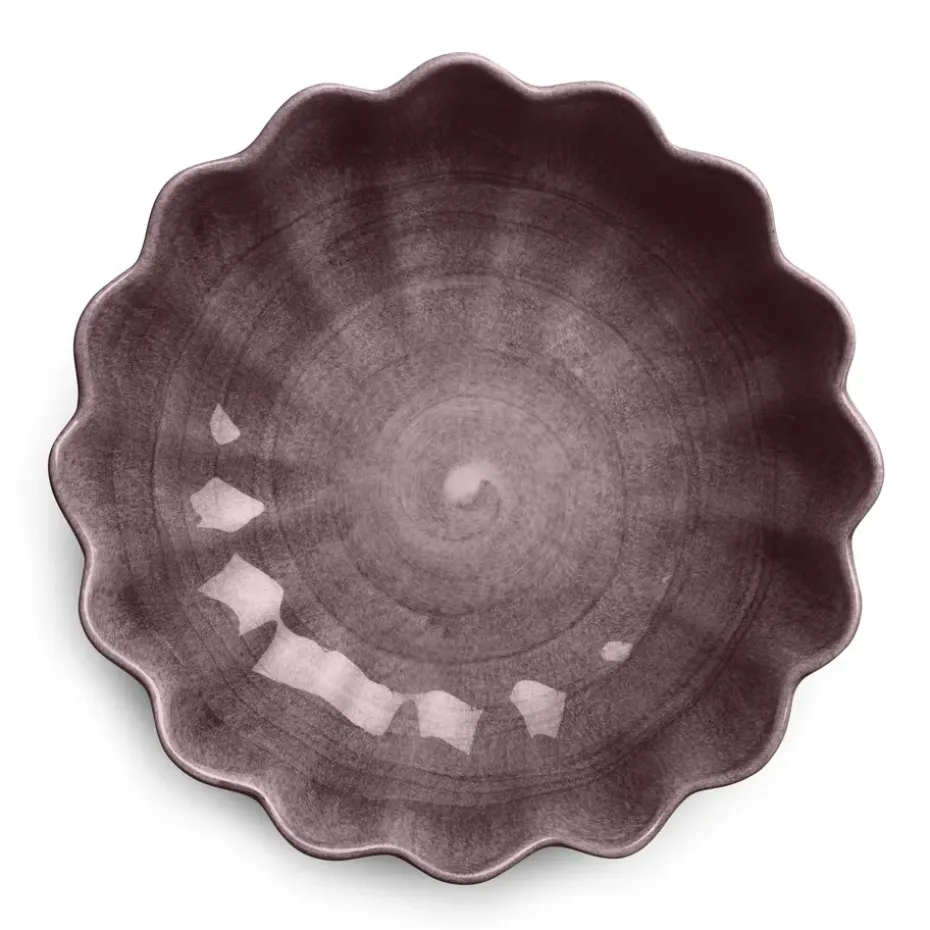 Oyster schaal Ø24 cm, Donkerpaars
