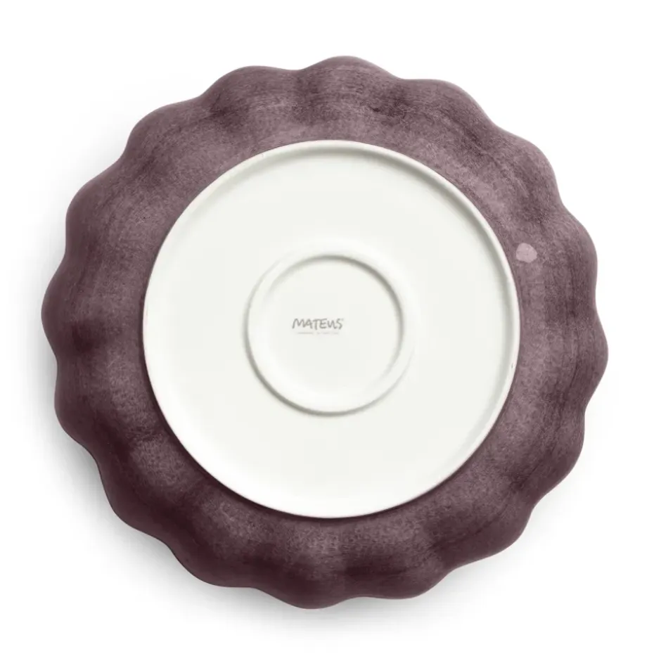 Oyster schaal Ø24 cm, Donkerpaars