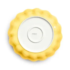 Oyster schaal Ø24 cm, Geel