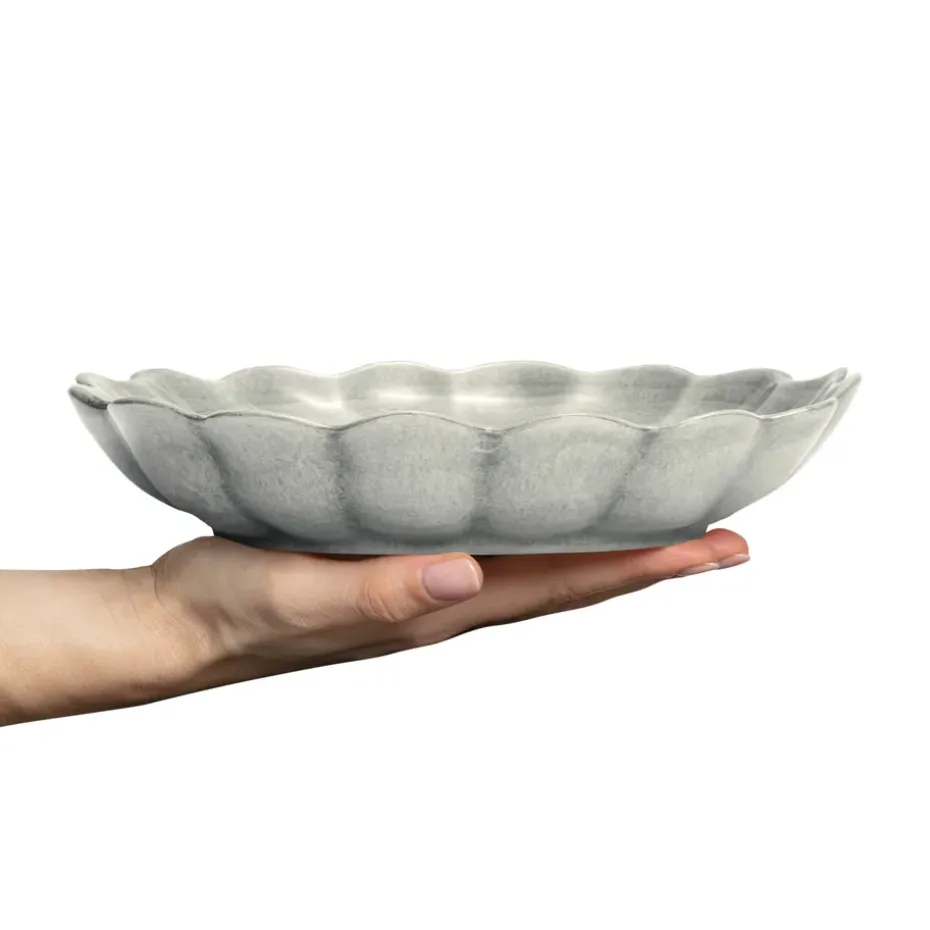 Oyster schaal Ø24 cm, Grijs