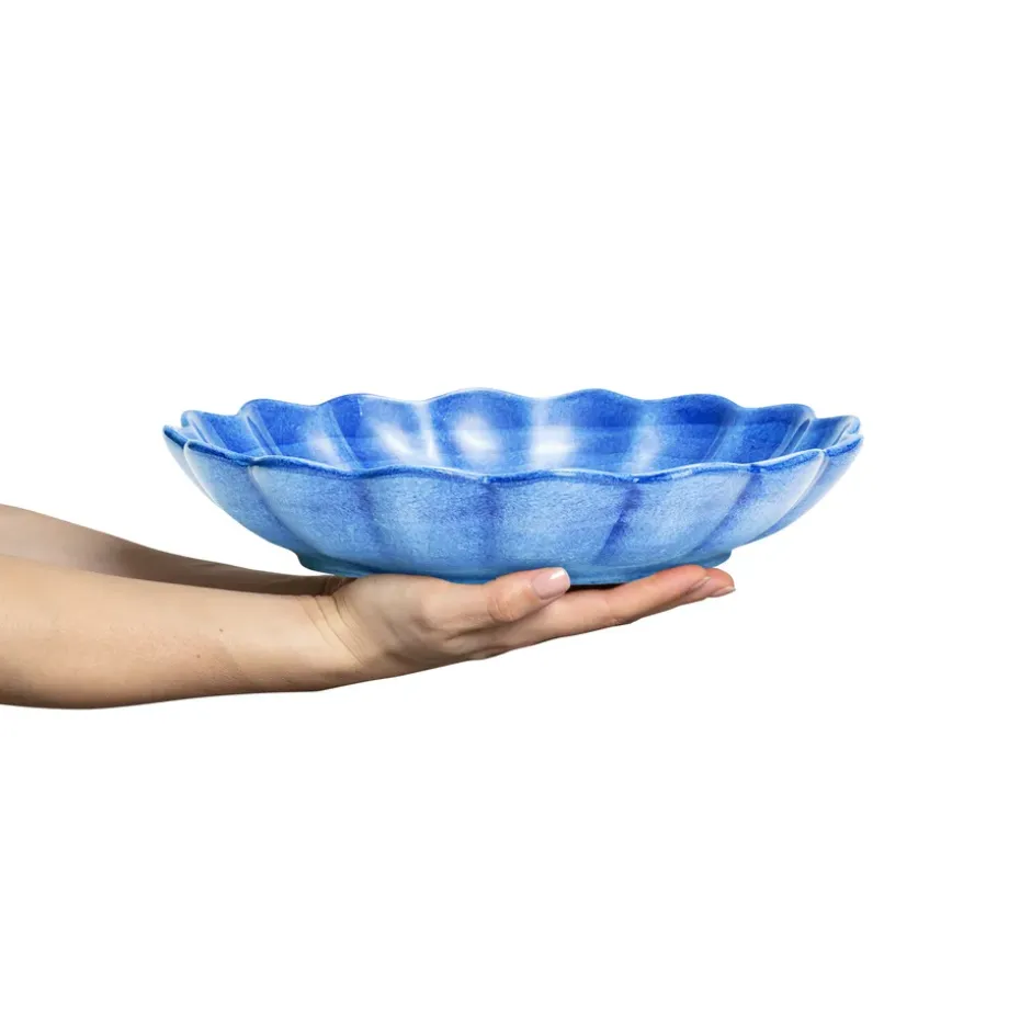 Oyster schaal Ø31 cm, Lichtblauw