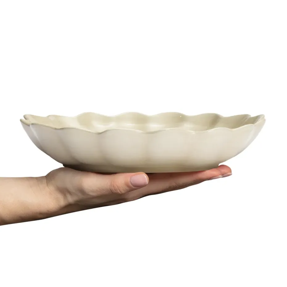 Oyster schaal Ø24 cm, Zand