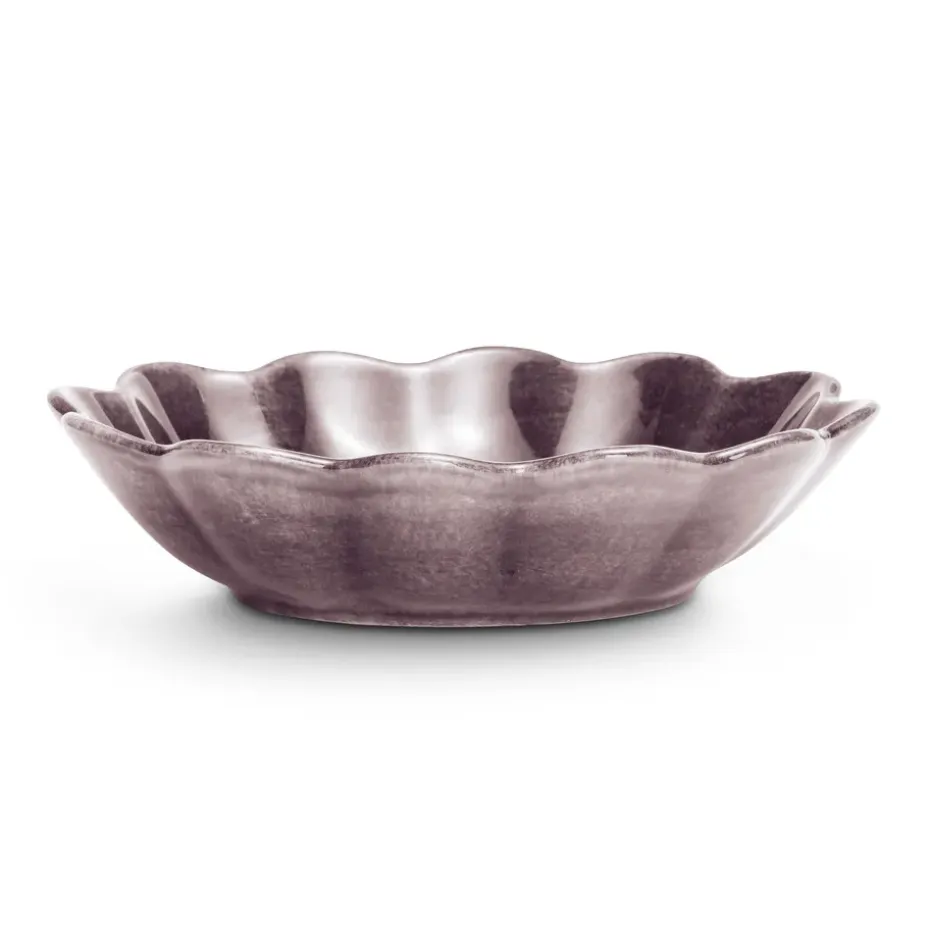 Oyster schaal 16x18 cm, Donkerpaars