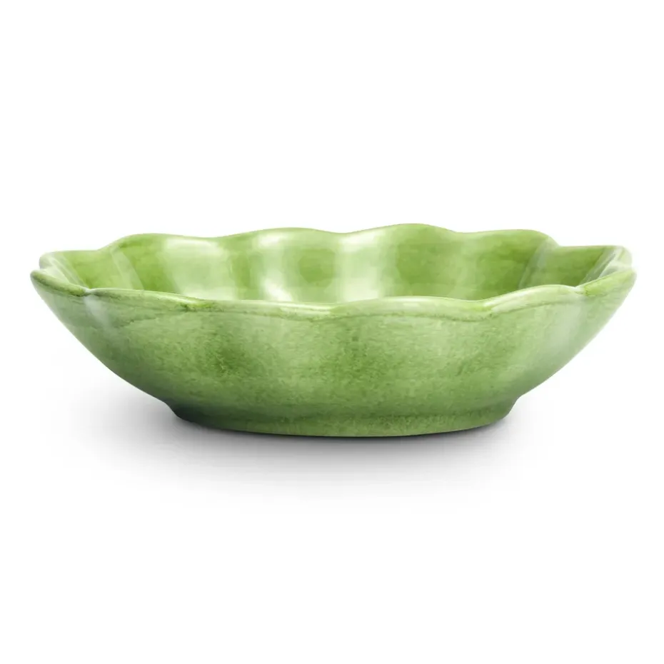 Oyster schaal 16x18 cm, Groen