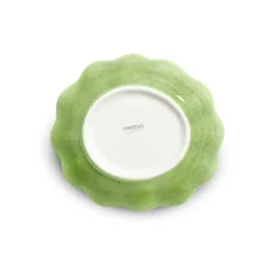 Oyster schaal 16x18 cm, Groen