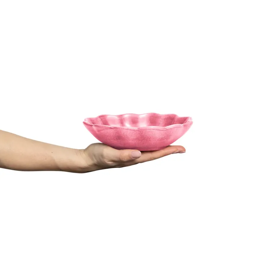 Oyster schaal 16x18 cm, Roze