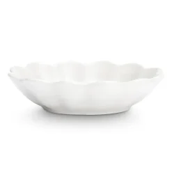 Oyster schaal 16x18 cm, wit