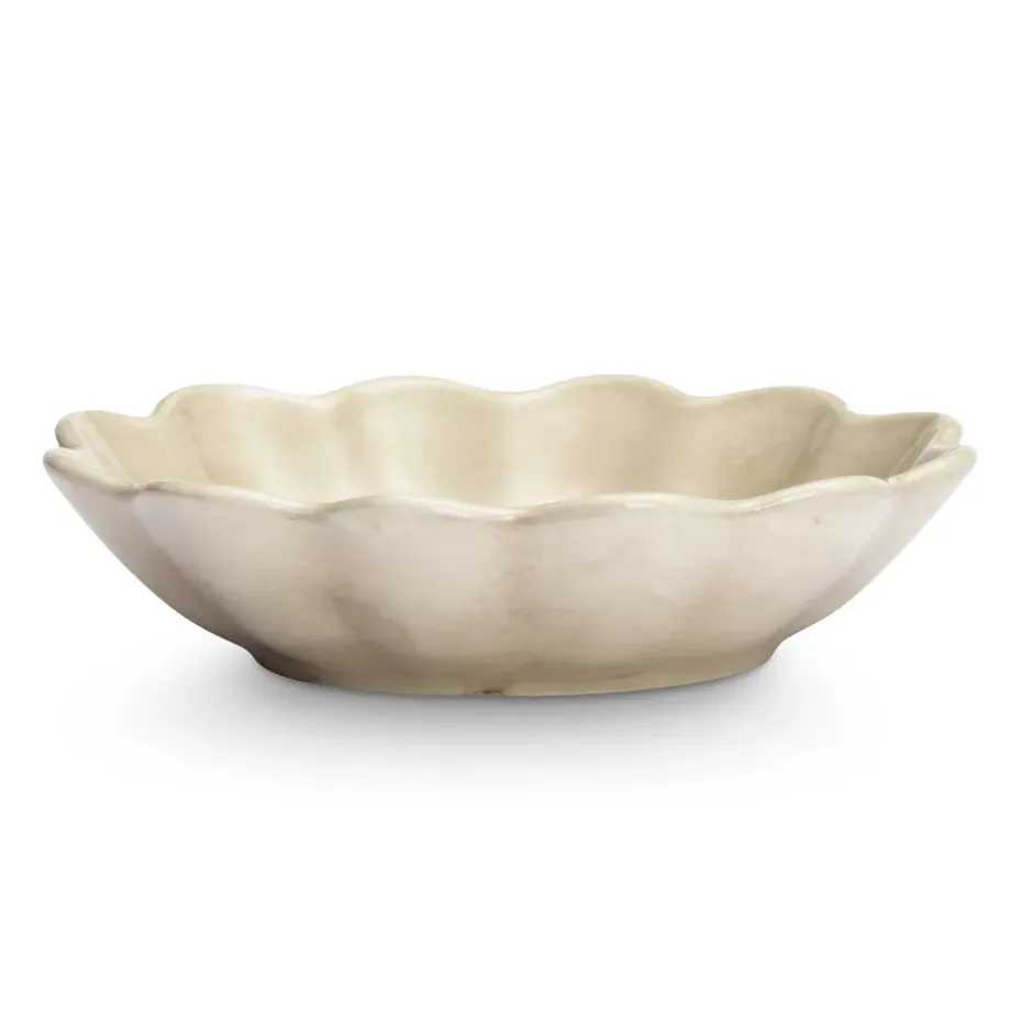 Oyster schaal 16x18 cm, Zand