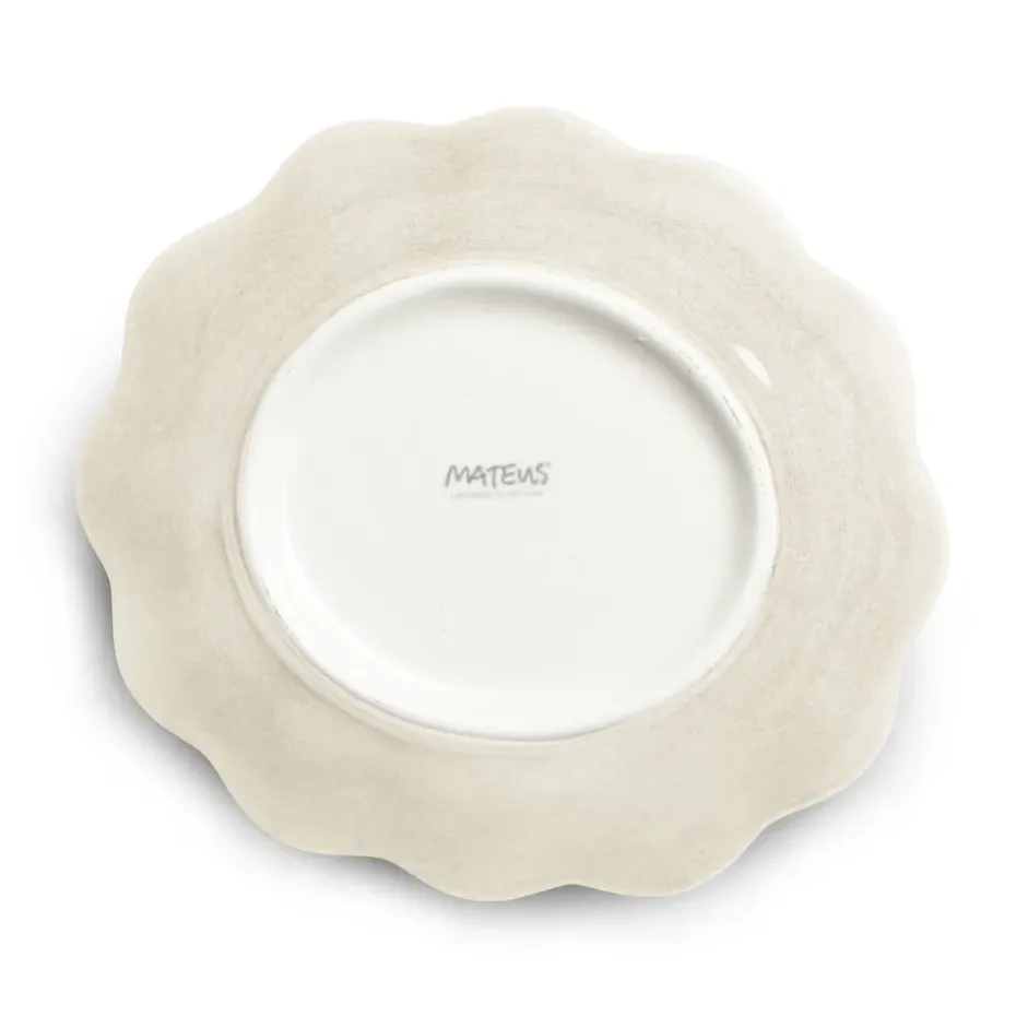 Oyster schaal 16x18 cm, Zand
