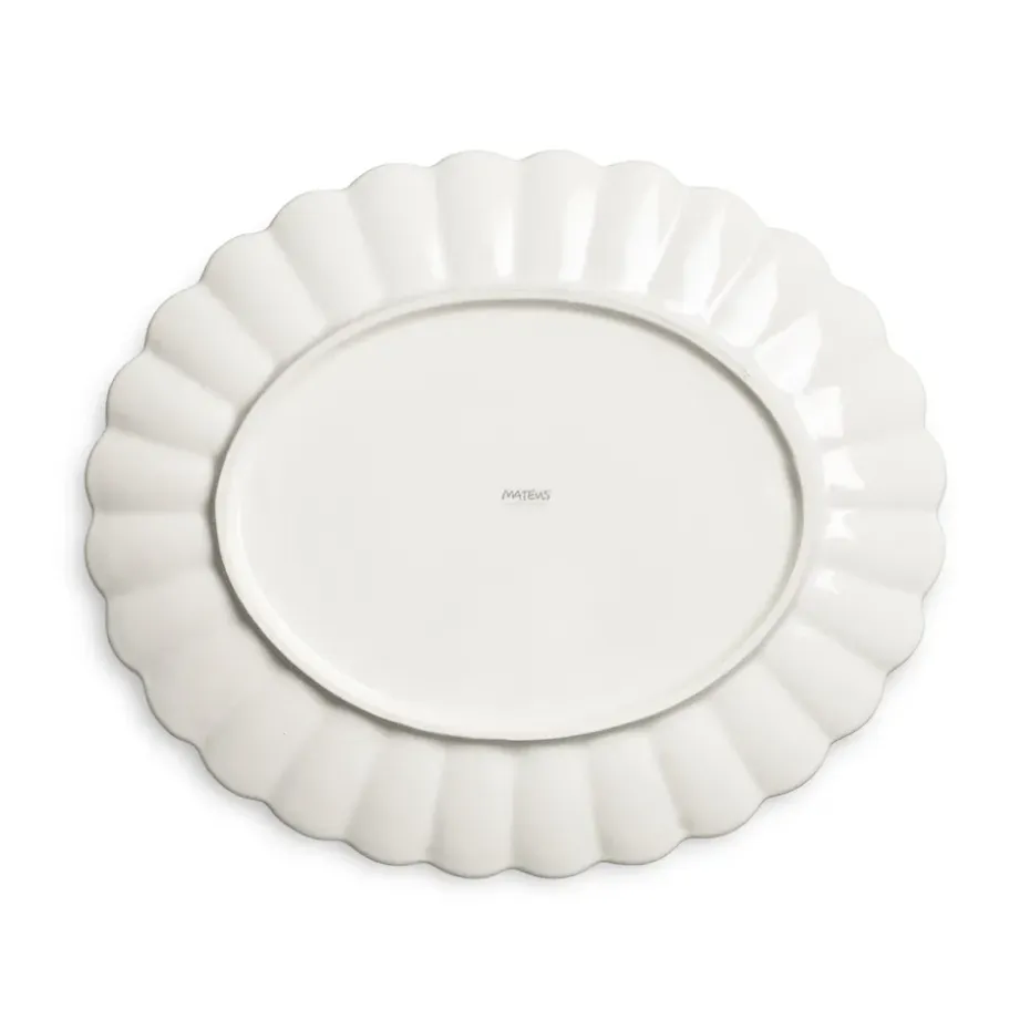 Oyster schotel 30x35 cm, Lichtroze