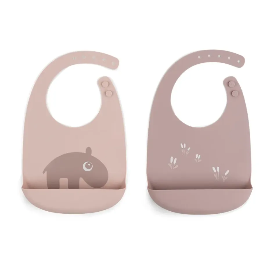 Ozzo slabbetje 2-pack, Poeder
