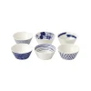 Pacific schaal blauw 6-delig, 11 cm