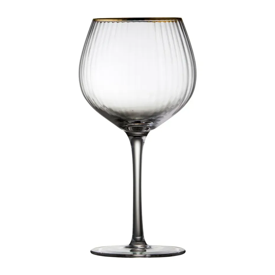 Palermo Gold gin & tonicglas 65 cl 4-pack, Transparant-goud