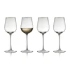Palermo Gold wittewijnglas 30 cl 4-pack, Transparant-goud