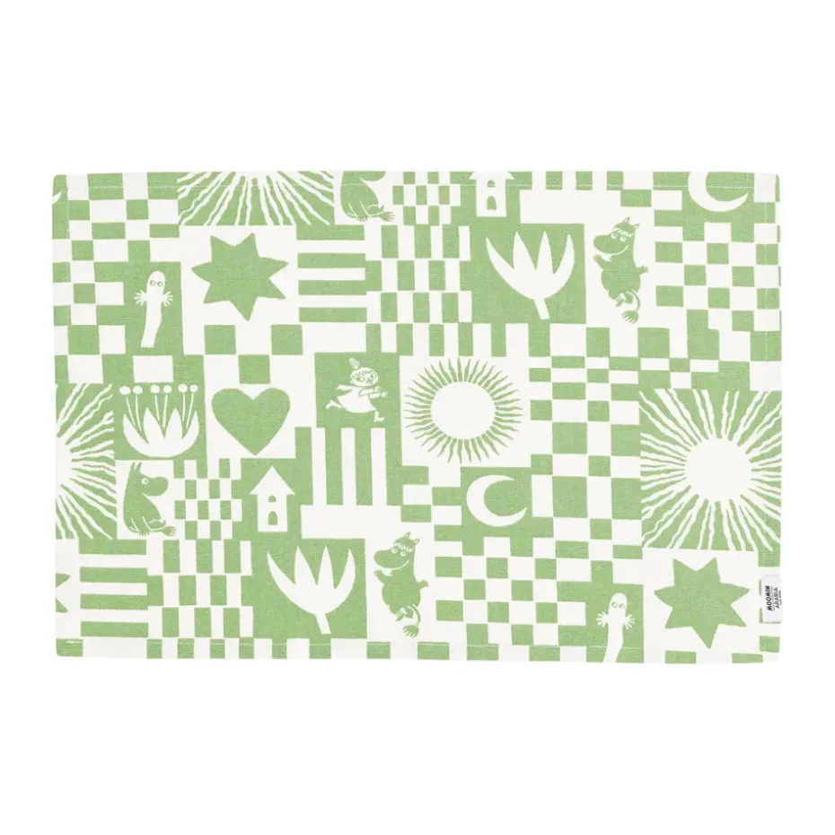 Party Moomin placemat 31x46 cm, Groen