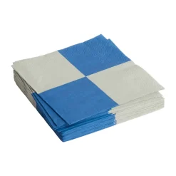 Pattern Dinner Check servet 40x40 cm 20-pack, Grey-blue L