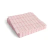 Pattern Dinner servet 40x40 cm 20-pack, Light pink-red grid