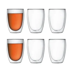 Pavina dubbelwandig glas 6-pack, 0,35 l.