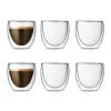 Pavina dubbelwandig glas 6-pack, 0,08 l.