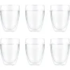 Pavina Outdoor dubbelwandig plastic glas 6-pack, 35 cl
